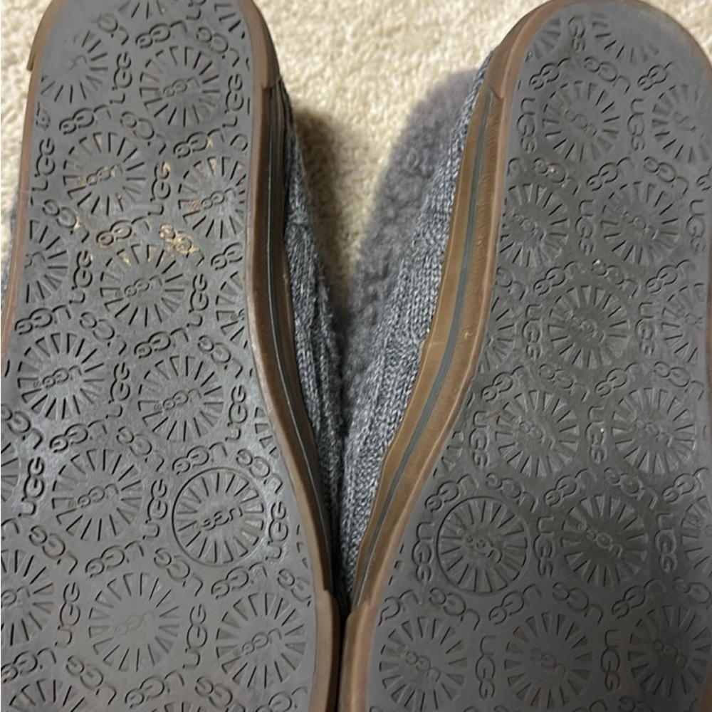 UGG Charcoal Shearling Slippers - Picture 2 of 2